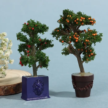 1:12 Miniatiūriniai Lėlių Modeliavimas Vaismedžių Vazoninių Augalų Modelis Priedai