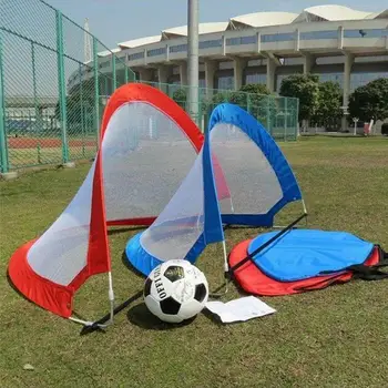 1piece Juoda Lankstymo Futbolo vartų tinklą Mokymo Tikslas Vaikai Net Lauko Žaislas Žaisti Patalpų K6O3