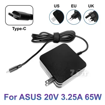 20V 3.25 A 65W USB-C Tipo C AC Nešiojamas Maitinimo Adapteris, Įkroviklis ASUS ZenBook 14 U4700J U3700J UX435EA UX435EG UM425IA UX393JA
