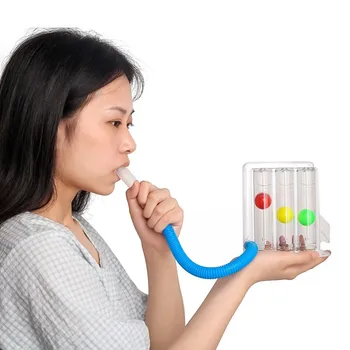 3 Kamuoliukus Kvėpavimo Exerciser Plaučių Funkcijos Pagerėjimas Treneris Kvėpavimo Spirometrijos Kvėpavimas Matavimo Sistema