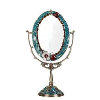 360 laipsnių pasukama aukštos raiškos dukart Europos kosmetikos veidrodėliai, princesė veidrodis, stalas tipo stalas, tualetas stiklo dideli
