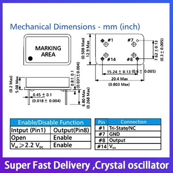 3PCS Stačiakampio formos full-size 16m 4P OSC in-line active kristalų laikrodžių osciliatoriai, 16mhz 4-pin generatorius clock generatorius