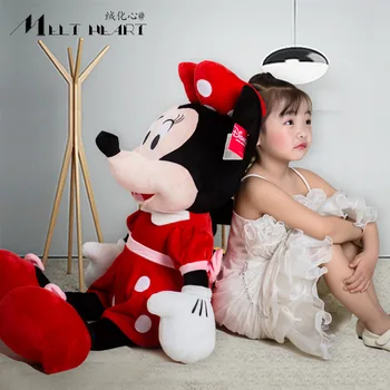 50/70cm Mickey ir Minnie Lėlės Mickey Mouse Pora Skudurines Lėlės Pliušinis Žaislas Gimtadienio, Kalėdų Dovana Vaikams Disney Vaiko Žaislas