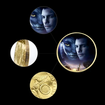 6pcs Amerikos AUKSO Monetas, Klasikinio Filmo Monetos Avataras Monetų Kolekcionieriams Iššūkis Monetos Kapsulė Festivalio Dovana Gerbėjams