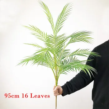 80-98cm Didelių Dirbtinių Palmių Tropinių Augalų Netikrą Monstera Ūgio Vazoninių Medžio, Plastiko Lapų Namų Vestuvių Lauko Dekoras