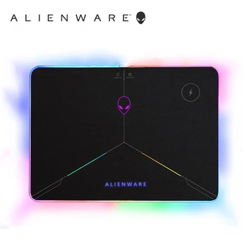 Alienware RGB 7 Spalva PC Žaidimų LED Pelės Mygtukai Stalas Kompiuterio Darbalaukio Kilimėlis Supprot Belaidžio Įkrovimo Mobiliojo 355x255x5.5mm