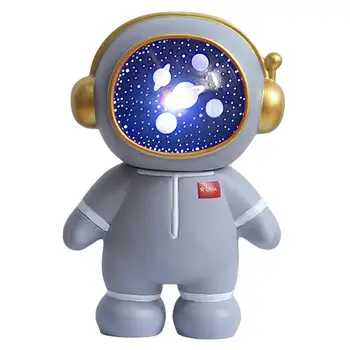 Astronautas Piggy Bank USB Įkrovimą, Monetos, Pinigų Taupymo Pan Akių Apsauga Atmosfera, Šviesos, Suaugusiems, Vaikų, Miegamojo Apdaila