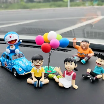 Automobilių Puošyba, Modelis Anime Doraemon Mielas Nobi Nobita Mėlyna Katė Veiksmų Skaičius, Auto Interjero Balionas Apdailos Priedai Žaislą Dovanų