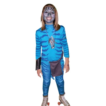 Avataras Neytiri Cosplay, Anime, Fantastika Pav Halloween Kostiumai Vaikams Zentai Fantasia Uodega Jumpsuits Nuslėpti Kostiumai