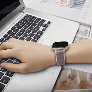 Dirželis Fitbit Versa 2 juostos correa Smart žiūrėti replacment Watchband Nailono Linijos Apyrankę correa Fitbit Versa 2/Fitbit Libe grupė