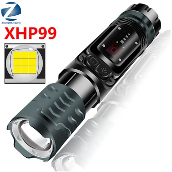 Fakelas Žibintų Zoomable Aliuminio XHP90.2 9-core COB Aukštos Kokybės Led Žibintuvėlis USB Įkrovimo Powerbank 18650 Baterija 26650