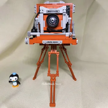 Klasikinis Retro Fotoaparato Kūrimo Bloką SS Kūrybos Polaroid Rožinis Filmas Skaitmeninio Fotoaparato Modelį 
