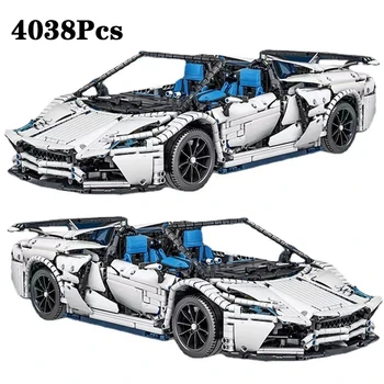 Kūrybos Ekspertas High-tech Super greičio Lenktynių Automobilio RSR GTE Ss Plytos Techninius Modelio Blokai Berniukų Žaislai 4038pcs F10002