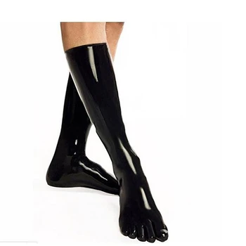Latekso Gumos Kojinės Gyvulių Besiūlių 3D 5 Kojų Kojinės Viduryje Kelio Kojinių Klubo Drabužiai Vyrams ir Moterims Catsuit