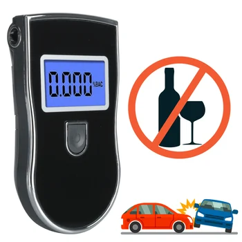 LCD Ekrano Automobilio Breathalyzer Nešiojamų Alkoholio Matuoklis Vyno Alkoholio Testas Skaitmeninis Kvėpavimas Alkoholio Testeriai Girtas Vairavimo Analizatorius