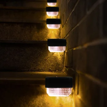 LED Saulės Šviesos Žingsnis Žibintai Laiptų Lauko Vandeniui Sienų apšvietimo Sodo Kraštovaizdžio Žingsnis Denio Apšvietimas Balkonas, Tvoros, Saulės Šviesos