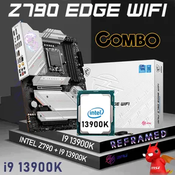 LGA 1700 Plokštė Z790 MSI MPG Z790 KRAŠTO WIFI DDR5 Mainboard Combo i9 13900K CPU Intel Core i9 13900K Procesorius Rinkinys i9 ATX