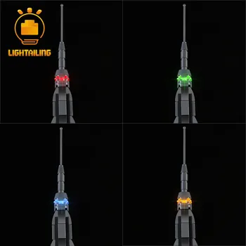 LIGHTAILING LED Šviesos Rinkinys 21046 Architektūros Empire State Building Žaislai Blokai Modelis Apšvietimo Rinkinys