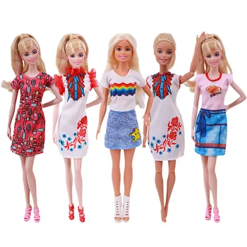Lėlės Drabužių Barbiees Spausdinti Sijonai&Kostiumai Grožio Ir Mados Lėlės Mūsų Ateities Kartoms