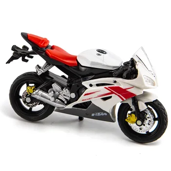 Motociklų lenktynės modelis 1:18 mastelis Yamaha R6 lydinio motoroleris sportsbike modelio vaikų žaislas replika gimtadienio dovana dovana berniukas