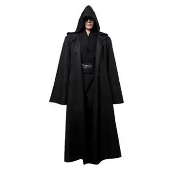 Naujas Darth Vader Terry Jedi Juoda Skraiste Jedi Knight Hoodie Apsiaustu, Helovyno Cosplay Kostiumų Žaliojo Suaugusiems