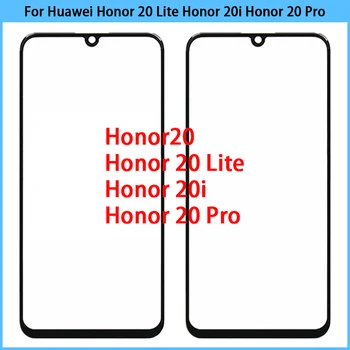Naujas Huawei Honor 20 Lite Garbę 20i Jutiklinio Ekrano LCD Priekinės Stiklo plokštės Garbę 20 ProTouchscreen Stiklo Objektyvas Pakeisti