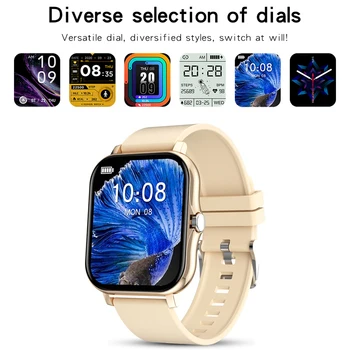 Naujas Pilnas Touch Smart Watch Vyrai Moterys 1.69 Colių HD Fitness Tracker 