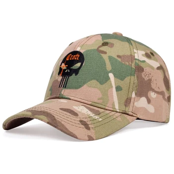 Naujas punisher išsiuvinėti beisbolas bžūp mados reguliuojama medvilnės tėtis skrybėlę lauko džiunglių kamufliažas taktinis kepurės laukinių Bendrojo skrybėlę