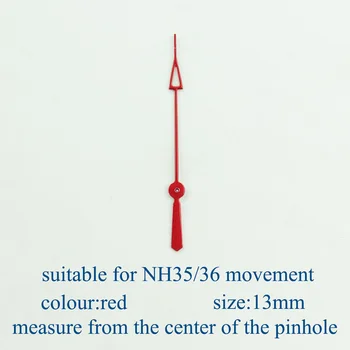 Nh35 rankas žymiklį Sidabrinė adata žalios šviesos, Laikrodžių priedai,tinka nh35 Antra Rankas nh36 judėjimo M1
