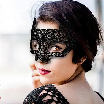 Nėriniai Tuščiaviduriai Kaukė Juodas Akių Apima Įvairių Stilių Maskuotis Akių Danga Helovyno Cosplay Kaukės Prekes
