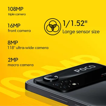 POCO X4 Pro 5G Išmaniojo Telefono 108MP Triple Kamera, 120Hz Amoled ekraną, 67W turbo įkrovimo Snapdragon 695 Pasaulio Versija