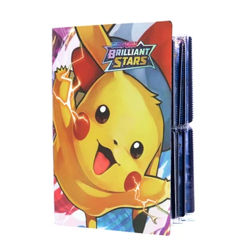 Pokemon 240 Talpa Pikachu Žaidimo Kortelės Kolekcijos Savininkas 3D Holografinio Rišiklio Blizga Katalogą, Albumas, Knyga Vaikams, Dovana, Žaislai
