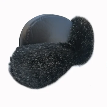 Rusijos sniego bombonešis skrybėlę storas, pūkuotas hairband purus dirbtinių plaukų gaudyklė laukinių žvejybos šilta dovana ausų kepurę