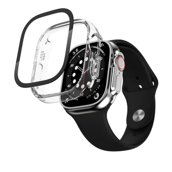 Screen Protector For Apple Žiūrėti Ultra 49mm smartwatch PC Stiklas+atveju Bamperis Grūdintas Priedai iwatch serijos Ultra 49 mm dangtis