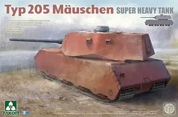 Takom 2159 1/35 Typ 205 Mauschen Super Sunkusis Tankas Plastikiniai Modelis Rinkinys