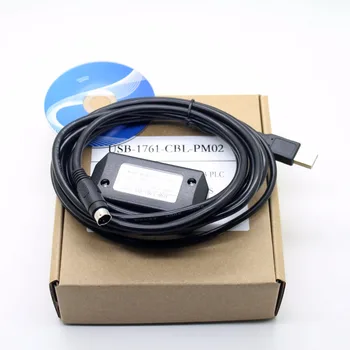 USB-1761-CBL-PM02 USB PLC Programavimo Kabelis A B Micrologix 1000/1200/1500 10FT Raundas 8 pin