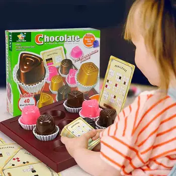 Vaikų Šokolado Dėlionė, stalo Žaidimas, Tėvų-vaikų Interaktyvi Lenta Žaidimas Kūdikių Montessori Ankstyvasis ugdymas Švietimo Žaislai, Dovanos
