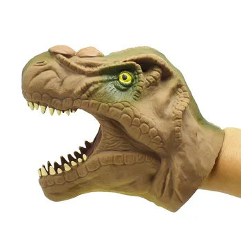 Vaikų žaidimo rekvizitai Minkštas Dinozaurų Vertus Lėlių Tyrannosaurus rex Galvos Vertus Lėlių Pav Pirštinės Žaislai Vaikams, Žaislas Modelis Dovana