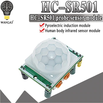 WAVGAT HC-SR501 Reguliuoti Infraraudonųjų SPINDULIŲ Piroelektriniams Infraraudonųjų spindulių PIR modulis Judesio Detektorius, Jutiklis Modulis Mes esame gamintojas