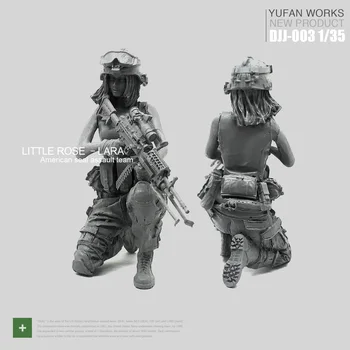 Yufan Modelis 1/35 Moterų Dervos Kareivis Pav Ruoniai Commando Komanda Pakilo Laura Serijos Djj-03